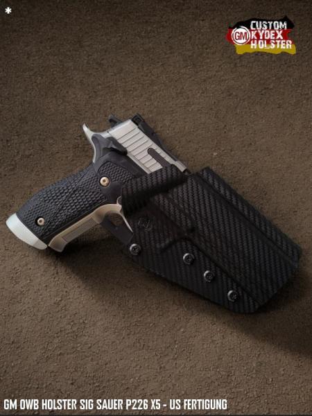 GM OWB Custom Kydex Holster Multi Mount Sig Sauer P226 Reihe
